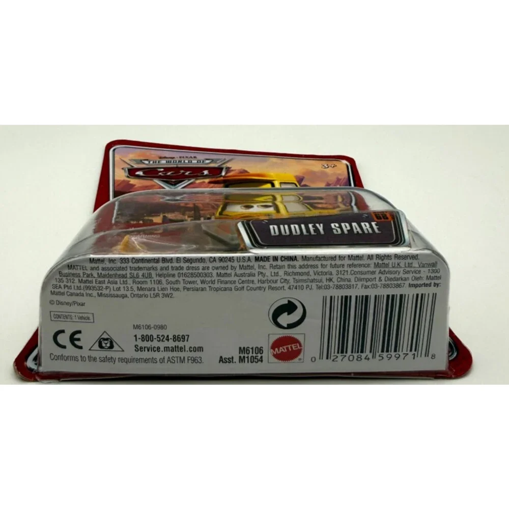 Disney Pixar Cars Dudley Spare Pitty World of Cars #68 Sealed NIP